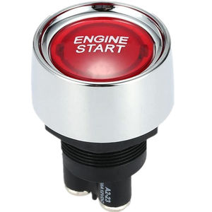 スタートエンジンボタンカーDc12v 50aレッドカースタートエンジンボタンライトスイッチレーシングスポーツ用プッシュスタートイグニッションスイッチ (オン)-オフ - Product Image 2