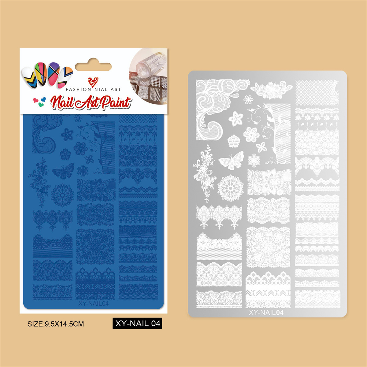 Plaque d'acier xy-nail 04