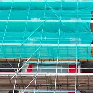 Red de plástico HDPE virgen 100% verde, seguridad de construcción/andamio/escombros/red de malla de andamio - Product Image 6