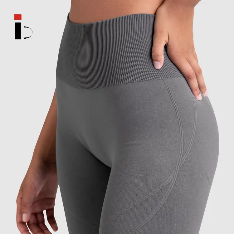 Collants de sport en Nylon Spandex pour femmes, legging de Yoga taille haute sans couture