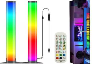 tcwin In Stock Colorful RGB Magic Color <strong>Usb</strong> 5v 2pcs Smart APP <strong>Control</strong> Ambient Light Voice-activated Pickup Rhythm Car <strong>Computer</strong> Light - Product Image 2