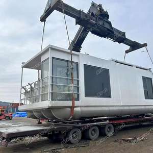 Barco de Lujo Flotante Tipo Yate Casa Flotante de Aluminio Barco Casa Prefabricado Flotante sobre el Agua - Product Image 4