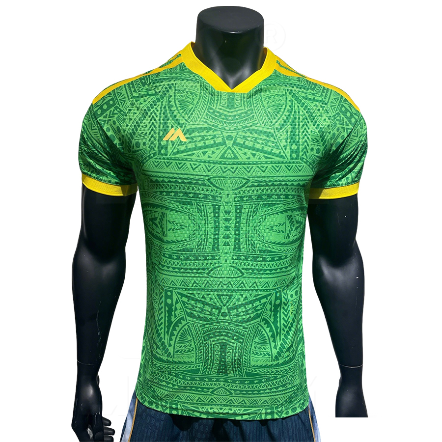 Camiseta de fútbol retro verde
