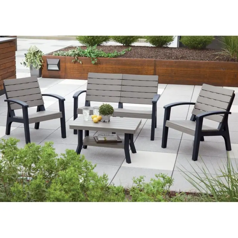 Groothandel Pp Moderne Patio Waterdicht Hotel Koffie Eettafel Stoelsets Tuin Tuinmeubilair Set