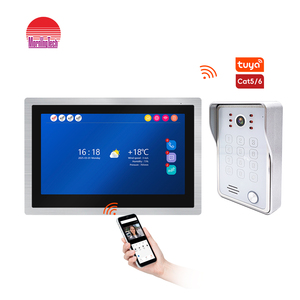 TCP/IP cavo Video citofono per telefono porta 10.1 pollici Touch Screen con Tuya per Home Villa citofono Video POE videocamera campanello - Product Image 1