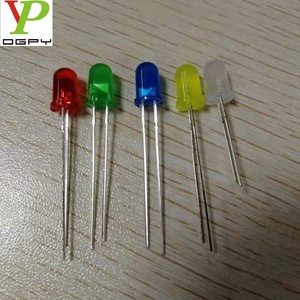 ไฟแอลอีดี5มม. รอบ RGB หลากสีกระพริบสีแดงสีเขียวสีน้ำเงินสีเหลืองสีขาวสีชมพูเป็นต้นด้วยน้ำใสเลนส์สีเลนส์กระจายแสงฯลฯ - Product Image 2