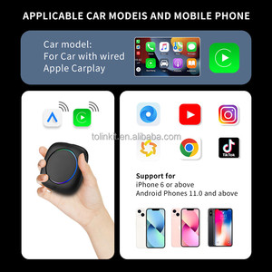 Android 13 kablosuz Carplay Ai kutusu Android Audi A4 A8 B9 A8 Mmi2 Q7 Jaguar Xe için oto - Product Image 4