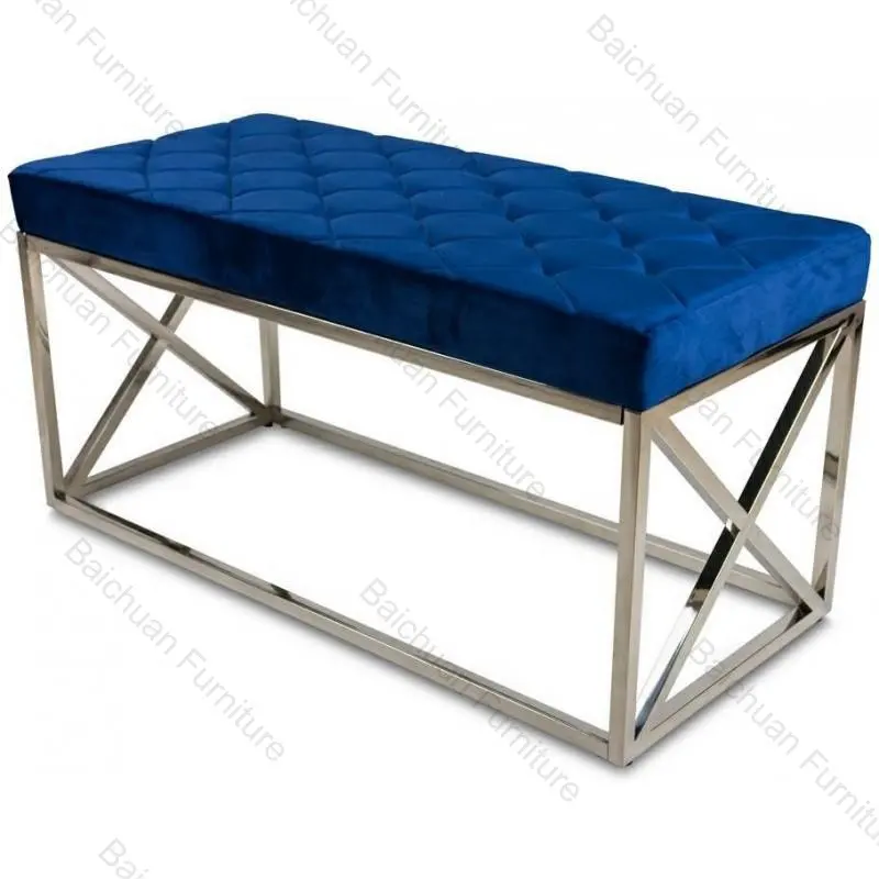 Apoio de cama moderno de aço inoxidável, cadeiras e cadeiras luxuosas de 2023