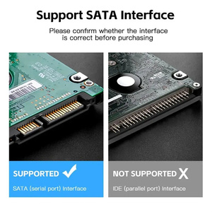 ประเภท C ถึง SATA สายเคเบิลรองรับ 2.5 นิ้วภายนอก HDD SSD ฮาร์ดไดรฟ์อะแดปเตอร์สายคอมพิวเตอร์ตัวเชื่อมต่อ Converter - Product Image 6