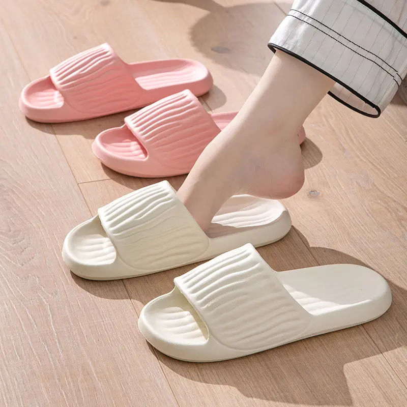 Sandal wanita Busa, musim panas pantai Eva sol lembut sandal geser wanita santai kamar mandi dalam ruangan Anti selip sepatu pria