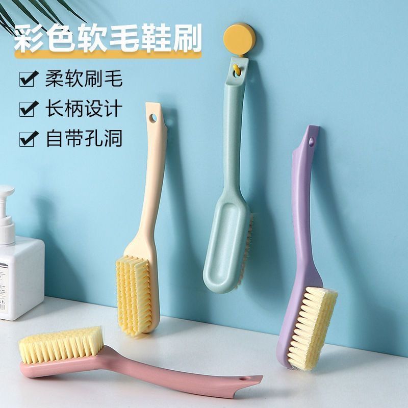 แปรงขัดรองเท้าขนนุ่มหลากสี (สีสุ่ม)