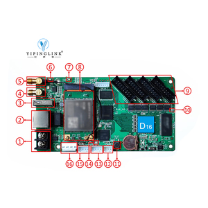 Wi-Fi Mobile APP Video Controller a colori Full Color Banner schermo asincrono LED scheda di controllo Huidu HD-D16 - Product Image 2