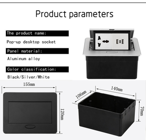 Factory Makes <strong>Multi</strong>-<strong>functional</strong> Universal Three-hole Power <strong>Socket</strong> UK US Vietnam <strong>Desktop</strong> <strong>Socket</strong> Charging USB C-port <strong>Socket</strong> - Product Image 6