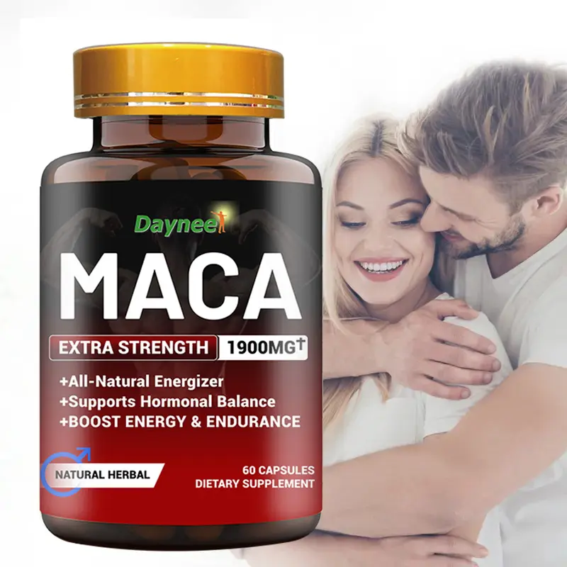 Private label black maca root male body men enhancement pills vitamin herbal nutrition supplement maca capsules