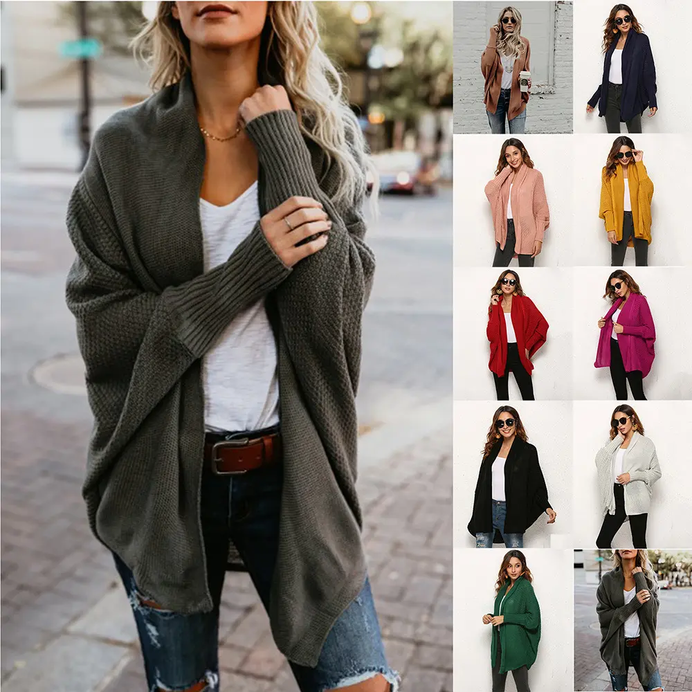 Otoño e Invierno 2024, nuevo estilo, suéter de lana, suéter de punto suelto para mujer, suéter versátil, punto de fábrica al por mayor