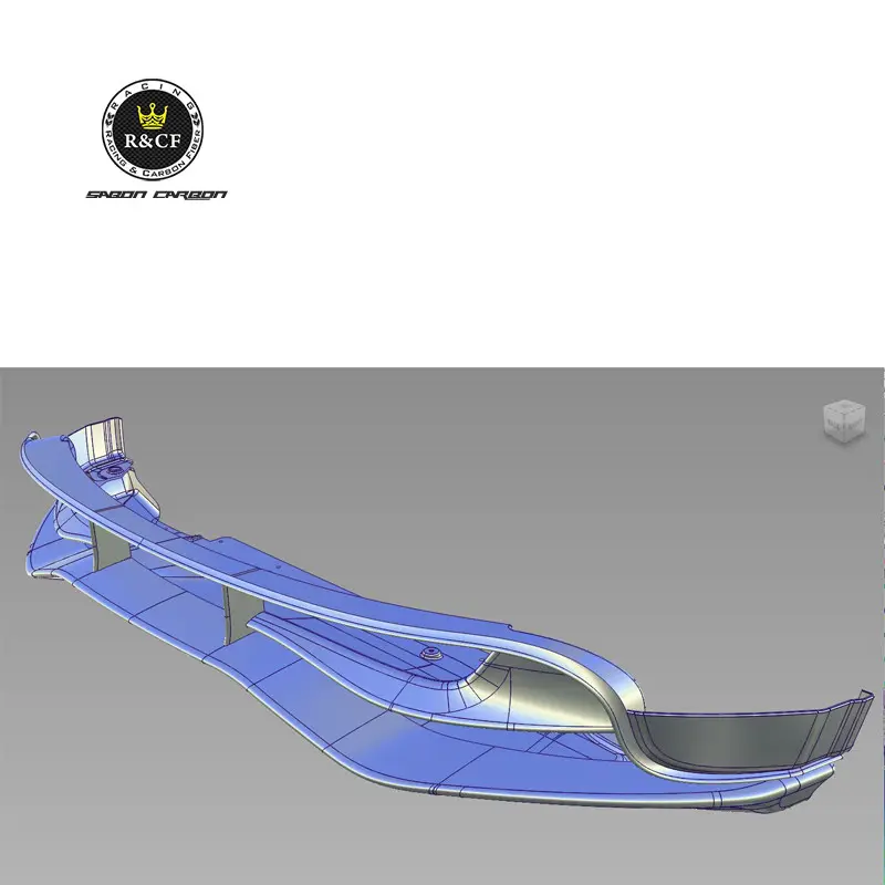 การออกแบบที่กําหนดเองคาร์บอนไฟเบอร์Aeroชุดสปอยเลอร์ปีกด้านหน้าDiffuserสําหรับAudi BMW Porsche Mustang Dodge GTR