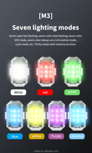 ไฟแฟลช LED เครื่องบินควบคุมระยะไกล,ไฟแฟลชตำแหน่งไร้สาย RC Fix ปีกเครื่องบินเครื่องบินเฮลิคอปเตอร์ไฟเตือน - Product Image 4