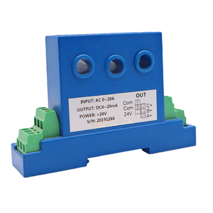 Analógico 4-20ma 0-10V Salida Triple Trifásico AC Sensor de corriente Transmisor 1a 5a 10a 50a Sensores de corriente - Product Image 1