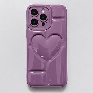 彩色手机套iphone 14手机套3d爱心手机套iphone 13手机套 - Product Image 5