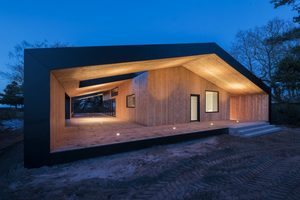 120㎡轻型木质预制房屋，室内空间大，现代简约风格，支持定制设计 - Product Image 2