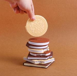 Lindo y creativo libro de notas de galletas de Chocolate cuaderno fragante Papelería para estudiantes Mini Bloc de notas