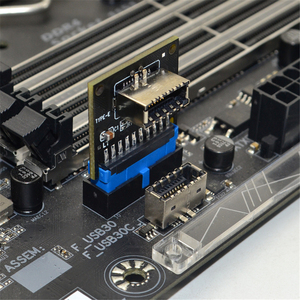 ชนิด C USB3.1แผงด้านหน้าซ็อกเก็ต USB 3.0 19 PIN TO TYPE-E อะแดปเตอร์ขยายส่วนหัวของ20Pin สำหรับเมนบอร์ดพีซี - Product Image 2
