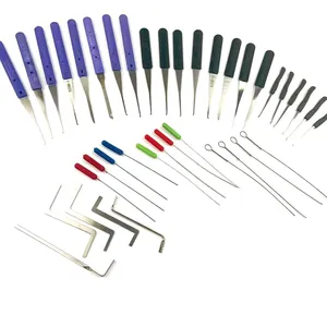 Profesyonel çilingir kilit seçim Set çelik ve Metal el aletleri ayıklamak için kırık tuşları ve çıkarmadan kanca araba kilit araçları - Product Image 1