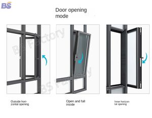 Custom Double Tempered Glass Soundproof Modern Design Bridge Aluminium System <strong>Windows</strong> - Product Image 5