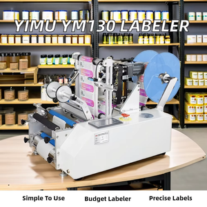 Halbautomat ische manuelle Etikett ier maschine für Aufkleber applikator für runde Flaschen mit Datumsdrucker-Chargen codierung