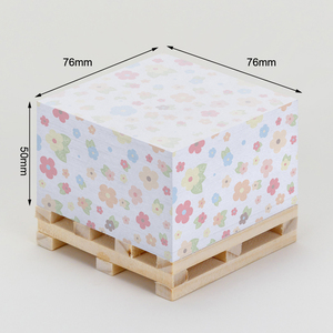 Personalized Square Sticky Notes Post Sticky It <strong>Memo</strong> Pad <strong>Cube</strong> With Wooden Pallet Promotional Wooden Pallet Sticky Adhesive Notes - Product Image 2