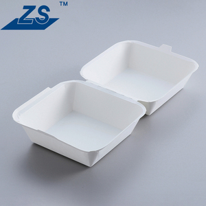 Dùng một lần Takeaway thực phẩm giấy trắng <span class=keywords><strong>Burger</strong></span> hộp cho Hamburger - Product Image 3