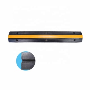 Açık olay koruyucu/kauçuk kablo koruyucu zemin PVC 1 kanal, tek yönlü kauçuk kablo koruyucu kablo rampası hız - Product Image 2