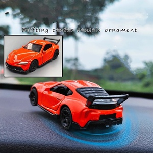 新しいダイナミックカーモデル合金およびカーボンファイバーLEDカバーインテリアキット用ドリフトカーコンソールオーナメント回転機能付き - Product Image 6