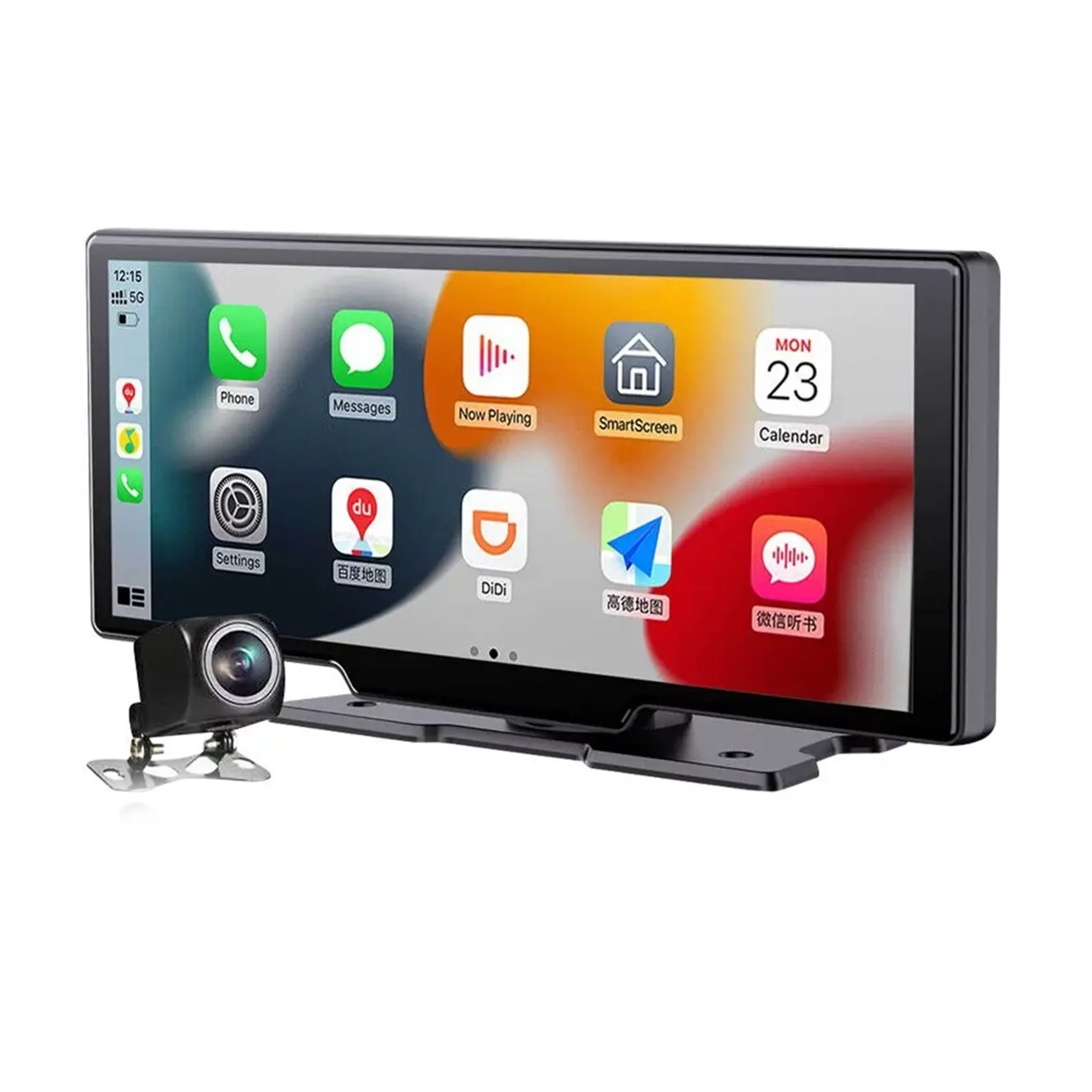 Araba Stereo taşınabilir kablosuz Apple CarPlay & Android oto araba ekran dokunmatik araba radyo GPS navigasyon WiFi Bluetooth ile