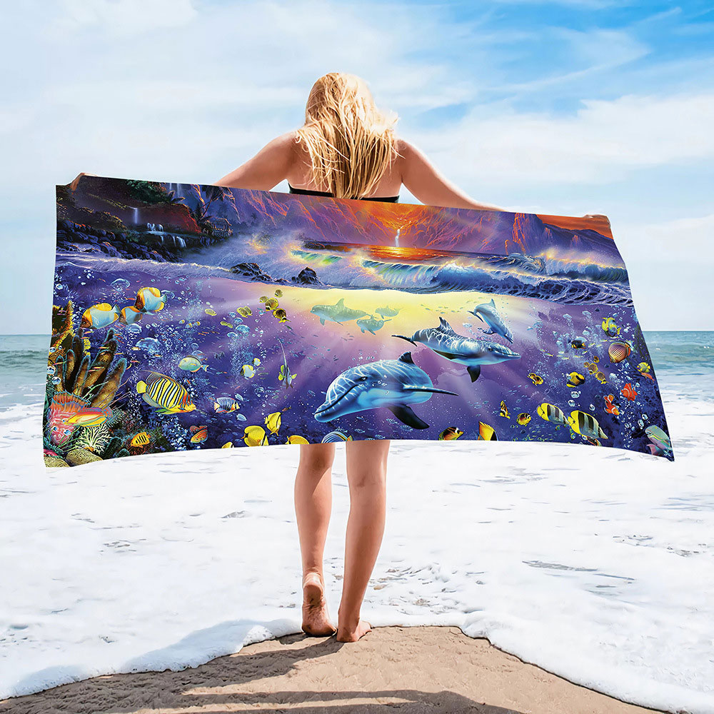 01 Deep Purple & Turquoise Coastal Sunset