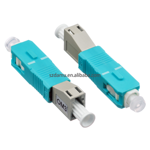 Damu LC-Sc Om3 Plug-in Fiber Optic Adaptor Fiber Optic Hybrid Mating Adapter Male to Female Adapter