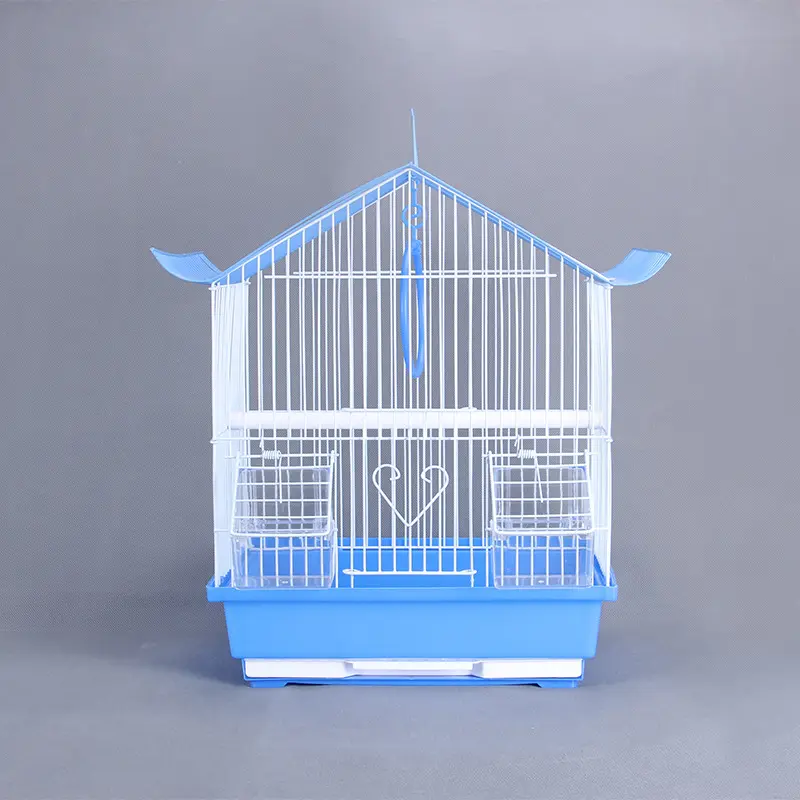 Xách tay và độ bền cao bán buôn chim lồng Vẹt lồng Aviary kim loại chăn nuôi nhựa bền vững lồng trang trí Push-Up