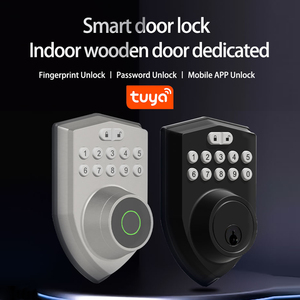 Yüksek güvenlik dijital kendinden kilitleme akıllı tuş takımı şifre anahtarı Bluetooth sürgü akıllı kapı kilidi - Product Image 2