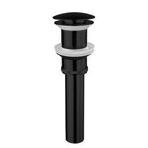 Scarico per lavabo Pop-Up in ottone Push-Up scarico per lavabo cromato scarico per rifiuti senza trabocco
