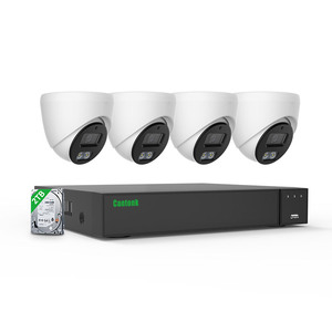 CANTONK XVR CCTV kamera takımı 4CH 4K açık su geçirmez AHD DOME kamera DVR kiti COMBO ev güvenlik CCTV sistemi - Product Image 1