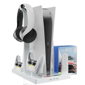 Factory <strong>Customized</strong> PS5 Digital Edition Vertical Stand Cooling Station <strong>Controller</strong> Charging Station for PS5 Console Disc Version - Product Image 1