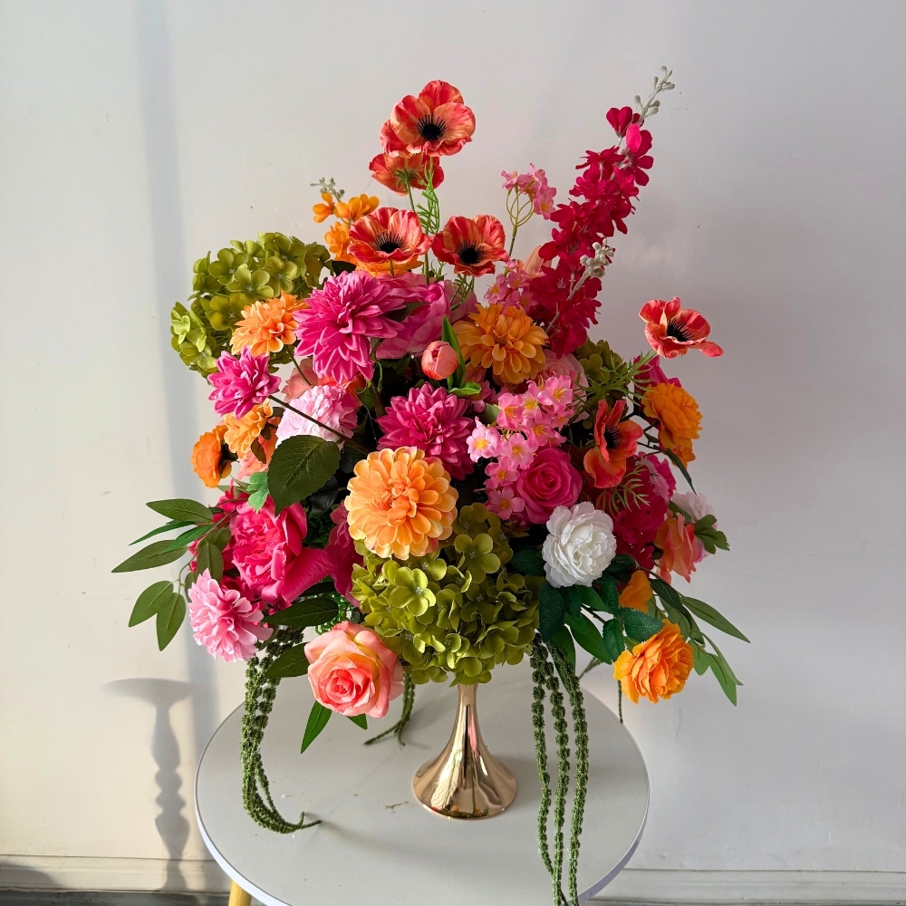 5#Boule de fleurs roses 50cm