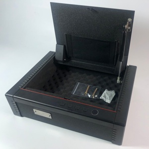 Hızlı erişim taşınabilir silah güvenli, tabanca soyunma, silah kilit kutusu 2 silah kapasitesi ve iç ışık - Product Image 5