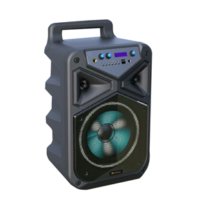 蓝牙手推车扬声器30w功率迪斯科音响DJ派对盒扬声器，带RGB发光二极管照明，用于舞台派对电脑