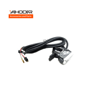 Yahodar ebike חלקים wuxing ידית האגודל עם אור מצערת מהירות בקרת אופניים חשמלי