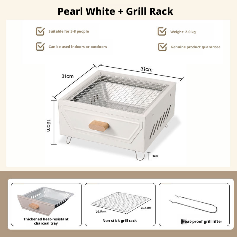 White-BBQ grill style