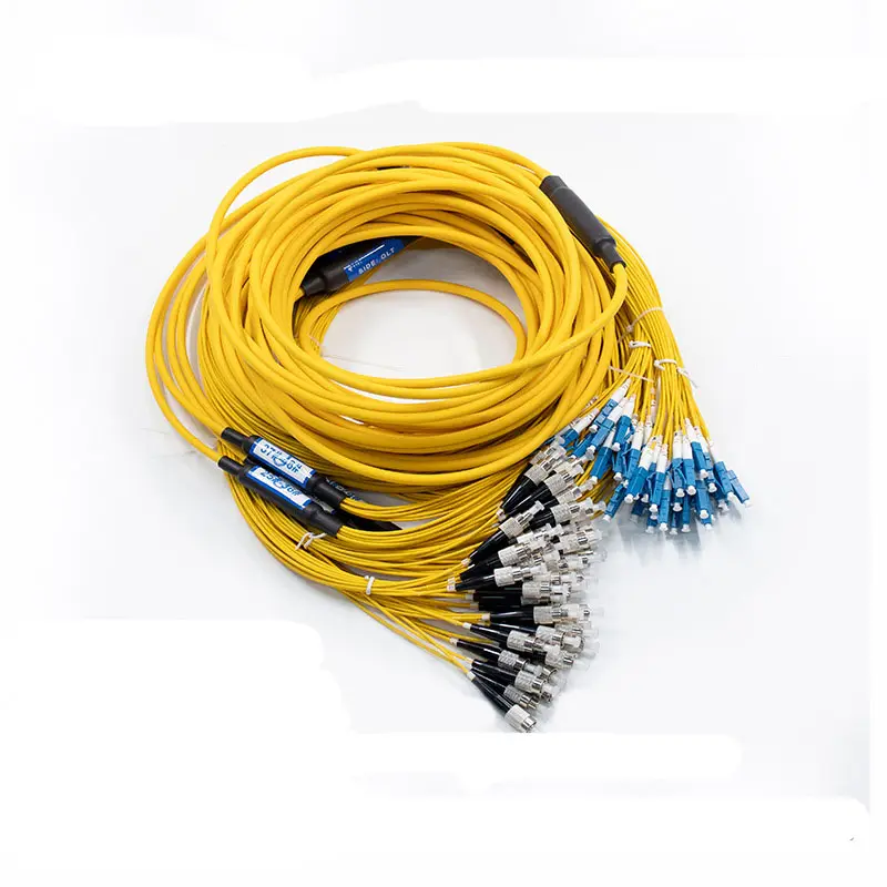SC/LC/FC/ST Cable de conexión de fibra de 4 núcleos de modo único PVC/LSZH 3M 9/125 Cable de conexión de 5mm