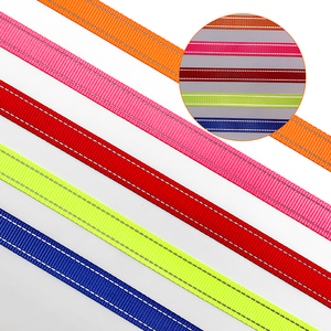 Gacent-correa reflectante de nailon y poliéster para Collar de mascotas, correas de seguridad personalizadas de fábrica