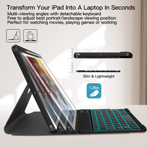 For Ipad 10.2&quot; 7 8 9 Th Generation <strong>Keyboard</strong> Case 10.2 Folio 360 Degree Rotation Tab Case Wireless <strong>Keyboard</strong> for Ipad Pro 11 - Product Image 4