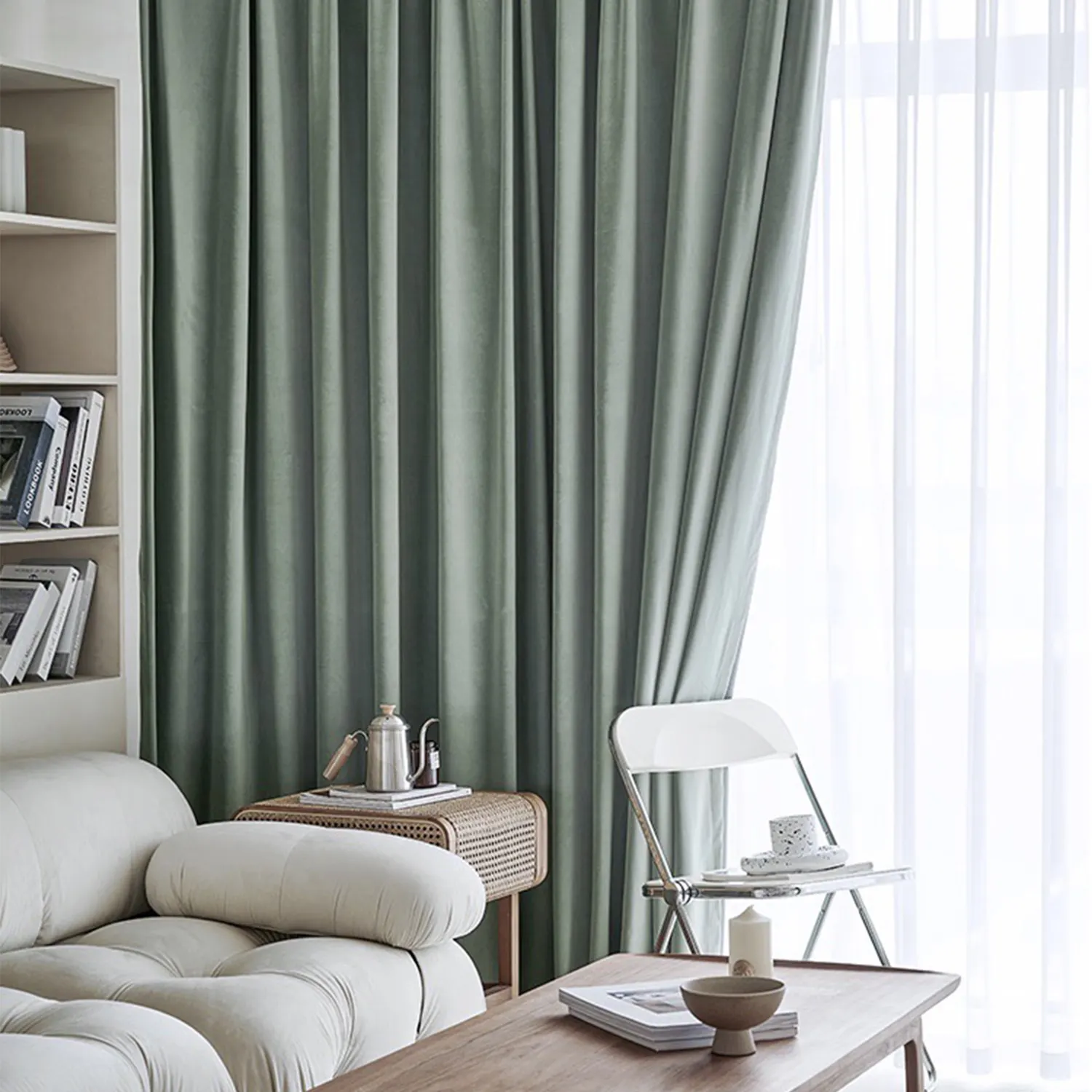 Sản xuất và bán hàng trực tiếp của polyester màn nhung rèm vải cho phòng khách hiện đại cách nhiệt